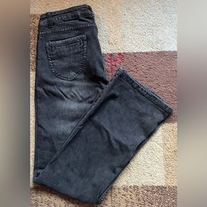 Womens juniors denim black jeans bootcut size 10